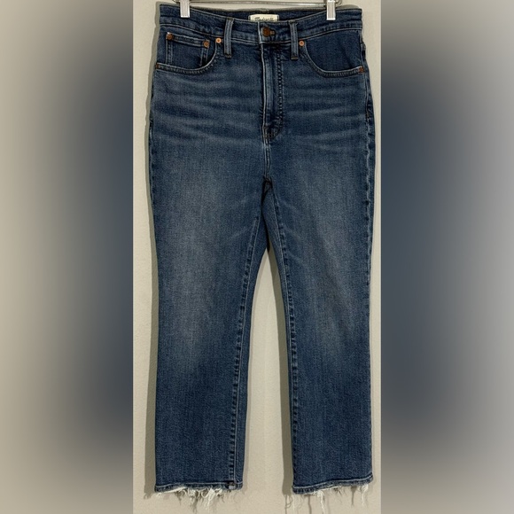 Madewell Denim - Madewell Slim Demi-Boot Jeans Sz 28P High Rise Cropped